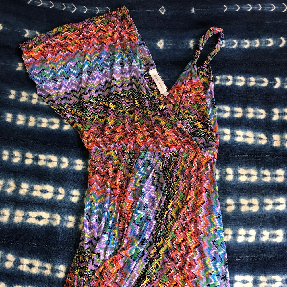 T Bags LA asymmetrical printed dress - M / L
